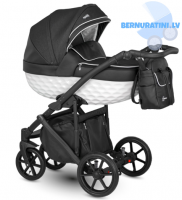 Camarelo Maggio Mg-6 (melna balta) bērnu rati